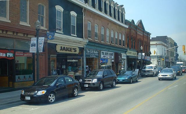 The town centre of Bowmanville, Ontario - Clarington's largest community